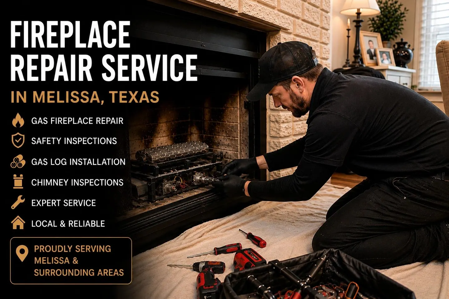 Fireplace from the Fireside Escapes website